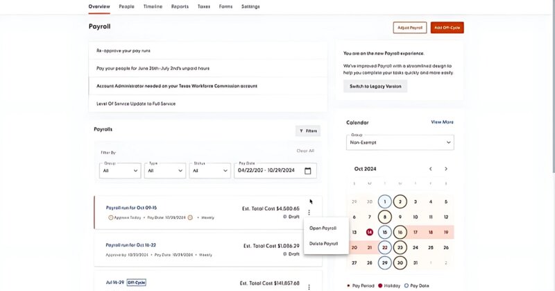 zenefits screenshot